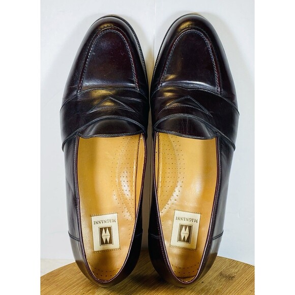 Magnanni Shoes Mens 11N Penny Loafers Brown Leather Slip On Dress Formal main image 3